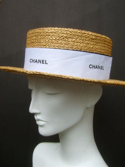 chanel raffia hat|chanel hats.